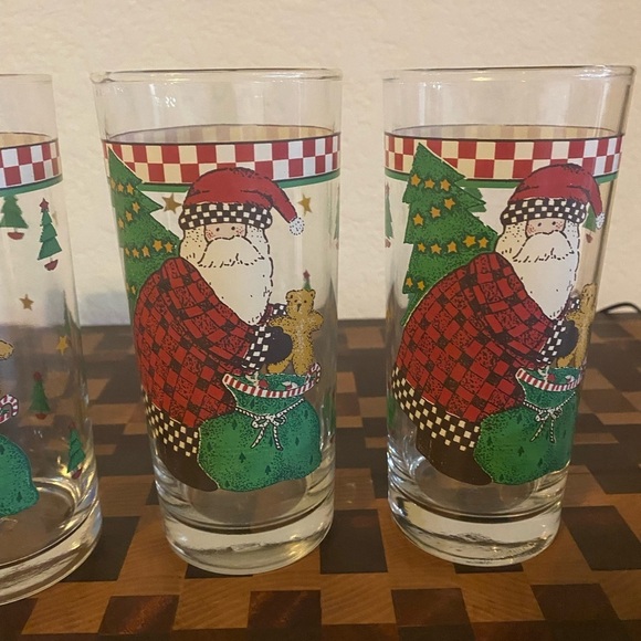 Vintage Debbie Mumm Set Of 3 Magic of Santa Christmas Festive Holiday Tumblers - Picture 5 of 11